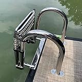 GLZXMQBP Boot Poolleiter 4 Stufen Leiter Badeleiter Für Schwimmbad/Deck/Boot,...
