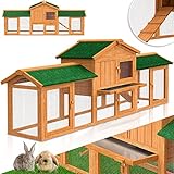 LOVPET® Kaninchenstall Hasenstall XXL Kleintiergehege Premium - Große Für bis...