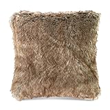 Luxus Fell-Wendekissen Simba gefüllt Extra flauschig, Fake Fur Felloptik...