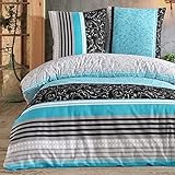 Buymax Bettwäsche 135x200 Baumwolle 2-Teilig Bettgarnitur mit Bettbezug und...