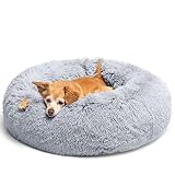 LUOJINYI Hundebett Flauschig, Hundekissen Rund Haustierbett Donut Katzenbett...