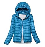 Leichte Daunenjacke Mit Kapuze Damen Steppjacke Daunenmantel Damen Winter Daunen...