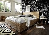 SAM® Rattanbett in dust, natürlicher Look, ausgefallenes Design, angenehmer...