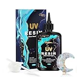 UV Harz 100g, Upgrade UV Resin hart kristallklares Transparentes UV epoxidharz für DIY...