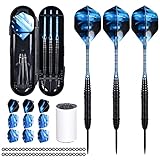 Acboor Dartpfeile, Dartpfeile Metallspitze 3 Stück Profi Steeldarts Steel...