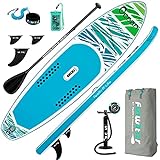 FunWater Aufblasbare Stand Up Paddling Board 320x83x15 cm SUP Complete Inflatable...