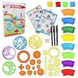 YANGUN 43 Stück Spirograph Kinder, Spiral Designer, Multifunktionale Spirograph...