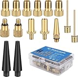 flintronic 15 Stück Fahrradventil Adapter, Fahrrad Ventil Set DV SV AV, Dunlop...