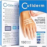 Cutiderm Wundnahtstreifen-Strips/Klammerpflaster Nahtmaterial Wundverschluss-Streifen,...