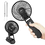 EasyAcc Handventilator Tragbarer Mini Ventilator 5 Geschwindigkeiten 18 Stunde...