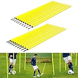 Sport-Thieme Slalomstangen Set | Set aus 10 Slalom Stangen mit oder ohne Federgelenk | 10...