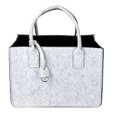 Schramm® Filztasche in 7 Farben 40x27x27cm Kaminholztasche Einkaufstasche...