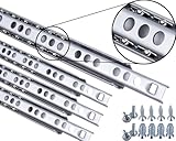 Stahlia Schubladenschienen 4 STÜCK (2 Paar) Nuthöhe: 17mm / Länge 246mm...