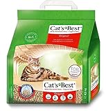 Cat's Best Original Katzenstreu, 100 % pflanzliche Katzen Klumpstreu mit maximaler...