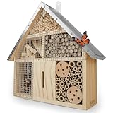 Wildlife Friends Insektenhaus aus Naturholz und Metall zur Befestigung - ideal für...