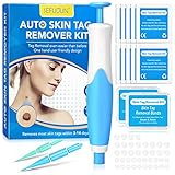 Schmerzfrei Stielwarzen Entfernen Schnell Kit, 2-in-1 Upgrade Skin Tag Remover zur...