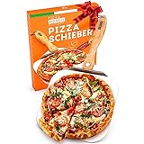 Pizza Mondo® Profi Pizzaschieber NEU - Pizzaheber für Pizzastein u.a. (faltbar) |...