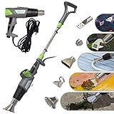 VOUNOT 5in1 Elektrischer Unkrautbrenner Heißluftpistole 2000W mit 5m Kabel und 5 Düsen...