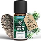 FJORLAND® Zirbenöl BIO naturrein 10ml - [ECHTES ZIRBENÖL] naturreines ätherisches...