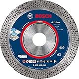 Bosch 1x EXPERT HardCeramic Diamanttrennscheiben (für Harte Fliesen, Harter Stein, Ø 125...