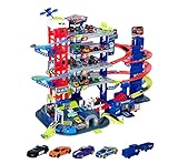 Majorette – Super Chase Center - Parkhaus mit 5 Etagen, mit Verfolgungsjagd, Parkgarage...