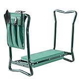 Garten-Kniebank mit Griffen, 2-in-1-Kniepolster aus weichem Schaumstoff, tragbarer...