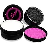 Makeup Silikonmatte Pinselreiniger Schwamm Seife Set