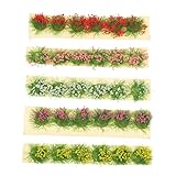 EXCEART 5st Mikrolandschafts-clusterblumen Büschel ? Rosa Rot Statischer Blütenhaufen...