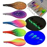 Njord Kalastus Inline Spoon Forelle 5 Stück in Box 4,5g | UV Aktiv und...