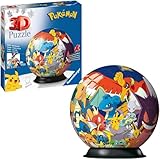 Ravensburger 3D Puzzle 11785 - Puzzle-Ball Pokémon - 72 Teile - Puzzle-Ball für Pokémon...