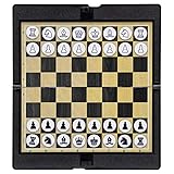 Pocket Chess Folding Board Interactive Travel Portable Entertainment Magnetic Chessman...