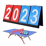 Anzeigetafel, 4 Stellig Tragbare Anzeigetafel, Flip Sport Anzeigetafel...