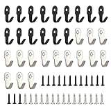 NEUSID Haken zum Schrauben, 30 Stück Wandhaken Klein 27 mm Edelstahl Schlüsselhaken mit...