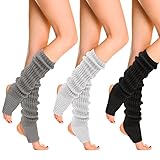 Firtink 3 Paare Damen Beinstulpen Gestrickt Winter Beinwärmer Beinlinge...