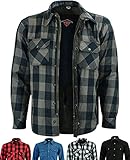 Texpeed Motorradhemden herren mit protektoren - Biker Motorradjacke Hemden...