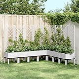 Festnight Pflanzkasten mit Rankgitter 200x160x142 cm Blumenkasten Pflanzkübel mit...