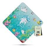 SilverRack Kinder Duschmatte rutschfest 53x53 cm (Delfin Motiv) - Antirutschmatte Dusche...