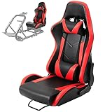 Minneer Rennsitz mit verstellbarem Schieber für Renncockpit Verstellbare Rückenlehne...