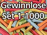 Sicherheitslose, geklammert, bunt gemischt, Set 1-1000