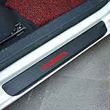 YIFANFENGSUN 4 Stück Auto Carbon Fiber Einstiegsleisten für Op-EL Adam, Lackschutzfolie...