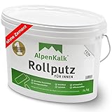 AlpenKalk Rollputz fein (0,5 mm) jetzt 24 kg (20+4) / ca. 65 m²