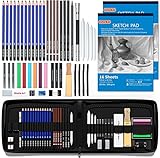 Shuttle Art Zeichenset, 52-teiliges professionelles Zeichenstifte Set, Malset...