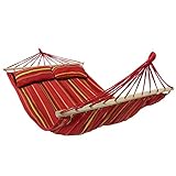 BB Sport Stabhängematte 240 x 150cm Hängematte inkl. 2 Kissen max. 300 kg 2 Personen...