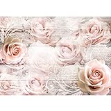 Runa Art Fototapete Vintage Blumen Modern Vlies Wohnzimmer Schlafzimmer Flur - made in...