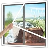 Insektenschutz-Fenster, Keine Lücken Einfache Installation Werkzeugfreie Montage, Weiß,...