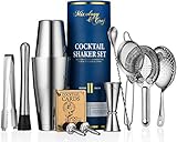 Mixology & Craft Cocktail Set 11tlg. - Edelstahl Cocktail Shaker Set mit Boston Shaker und...