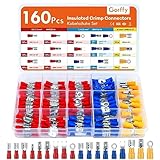 Gorffy Kabelschuhe 160 Pcs, Sortiment Kabelschuhe Set 0,5-6,0mm², Kabelschuh...