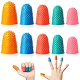 10 Stück Gummi Fingerspitzen Fingerkissen YUTOU Wiederverwendbarer Fingerschutz...
