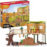 schleich 42507 WILD LIFE Abenteuerstation, NatGeo Special Edition, 68 Teile Spielset mit...
