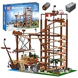 Mould King 11013 Looping-Achterbahn Bausatz, Jahrmarkt-Themenpark-Bausatz mit Achterbahn...